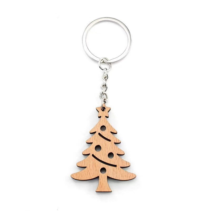 Llavero Árbol de Navidad de Madera