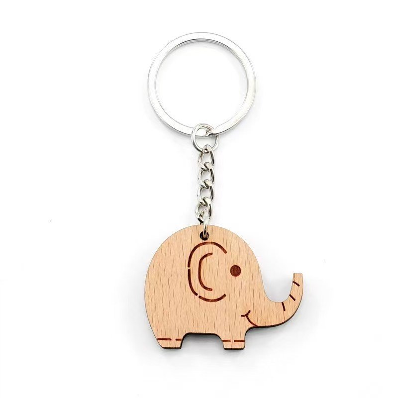 Llavero Elefante Madera