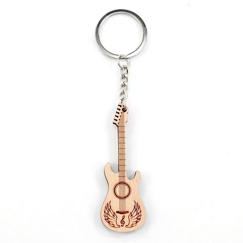 Llavero Guitarra Madera