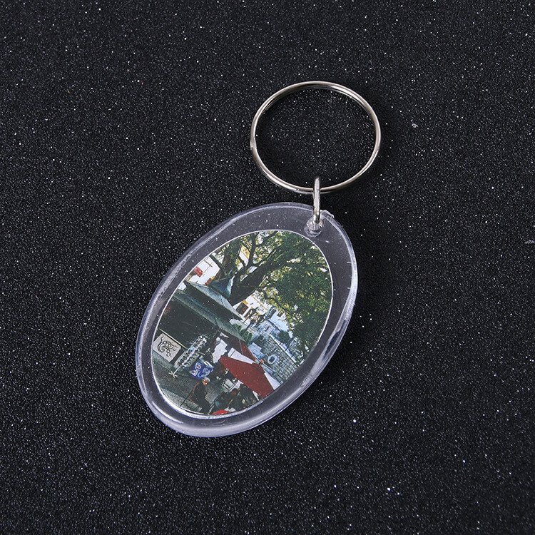 Llavero de acrílico oval