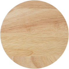 Llavero de madera de caucho