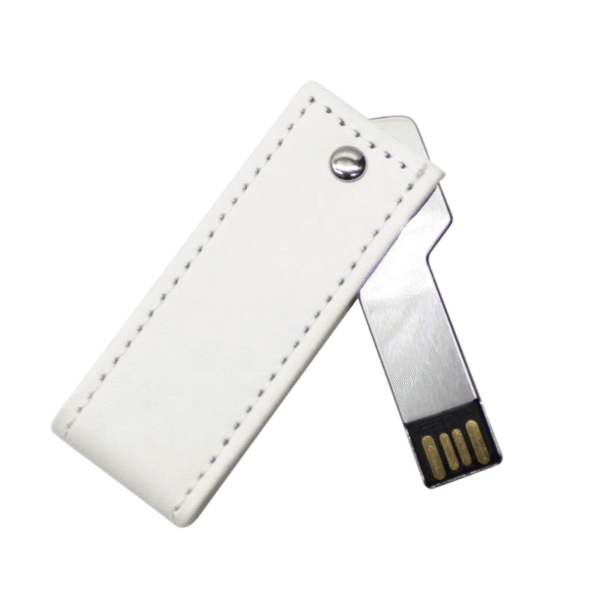 360° Rotating Key Leather Case USB Drive