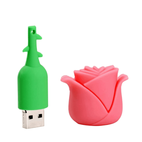 PVC Cartoon Rose USB Drive - Image 4