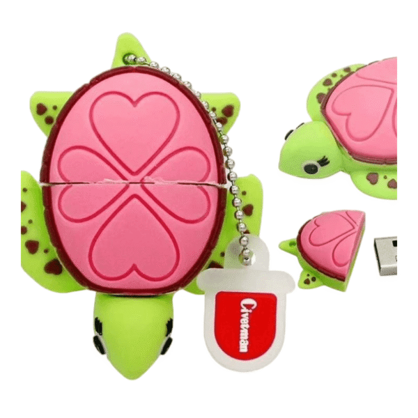 PVC Cartoon Turtle USB Flash Drive - Image 4