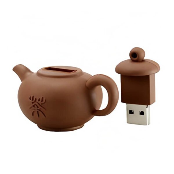 PVC Teapot  Shaped USB Flash Drive - Image 3