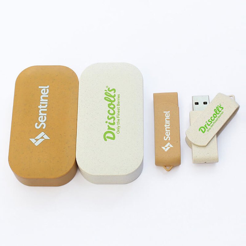Classic Wheat Straw USB Flash Drive