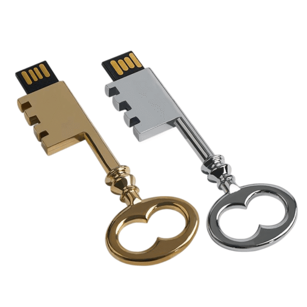 Metal Retro Key USB Flash Drive - Image 3