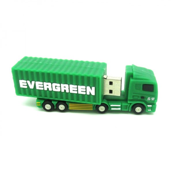 Green Truck-shaped USB Flash Drive - Image 2