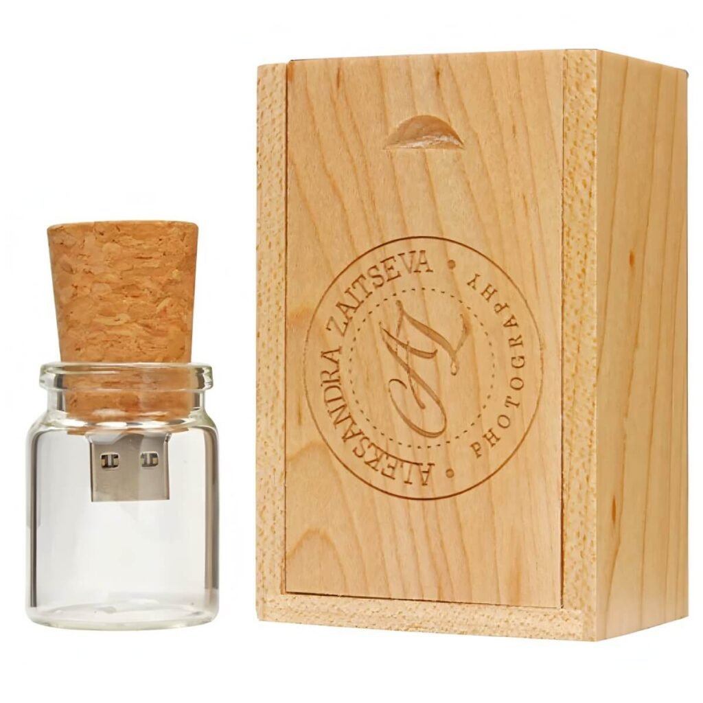 Creative Glass Bottle USB Flash Drive