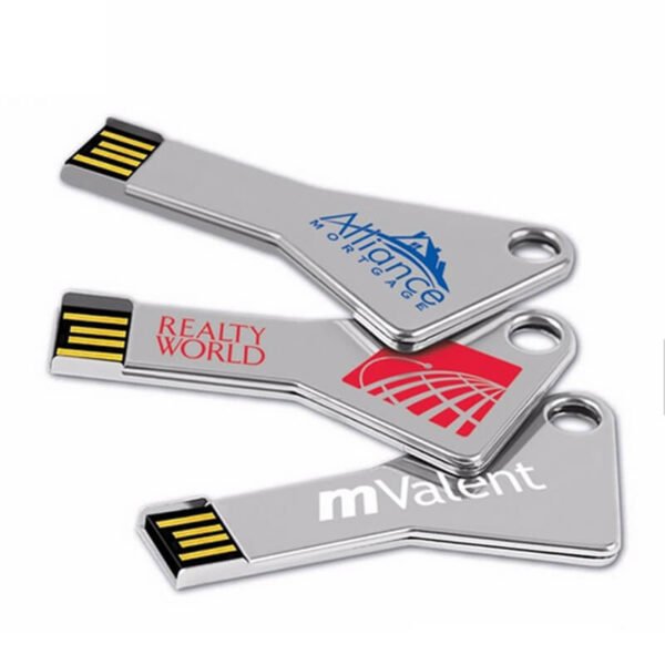Triangular Metal Key USB Flash Drive - Image 2