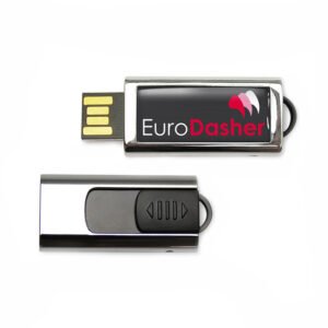 Double-Sided Resin Push-Pull USB Flash Drive