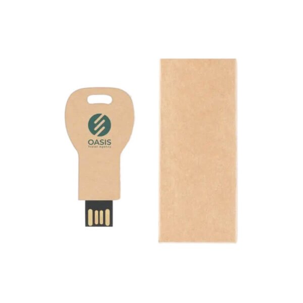 Recycled Paper Key USB Flash Drive - Image 3
