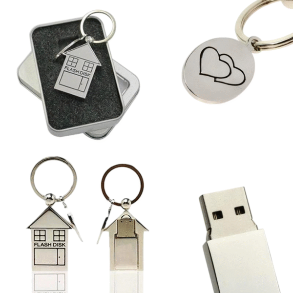 Metal House - shaped USB Flash Drive - Image 2