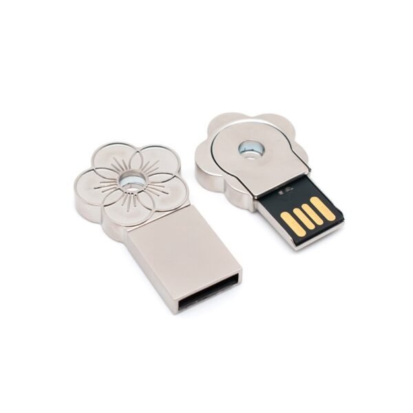 Flower Metal Notepad USB Flash Drive