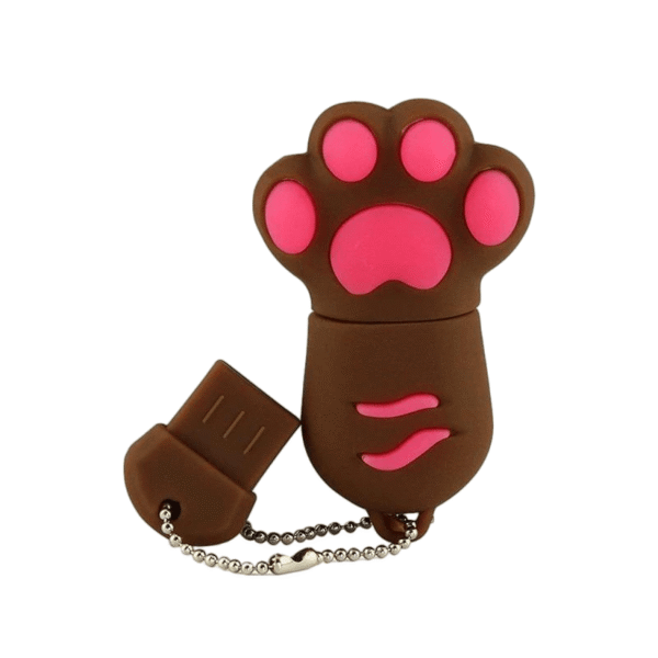 PVC Cartoon Cat Paw USB Drive - Image 3