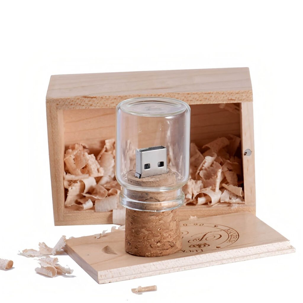 Glass Bottle Shaped USB Drive