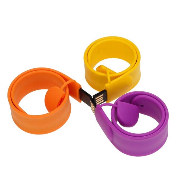 Slim Rubber USB Wristband Flash Drive - Image 3