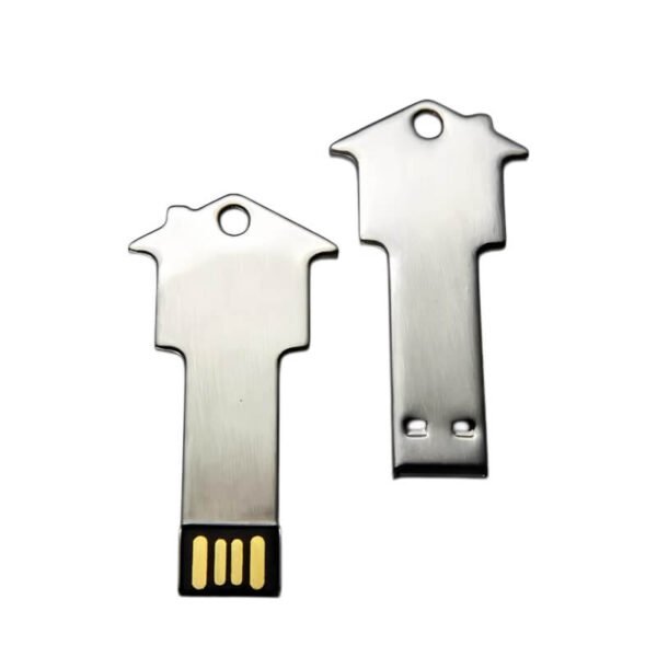 Metal House-shaped Key USB Flash Drive