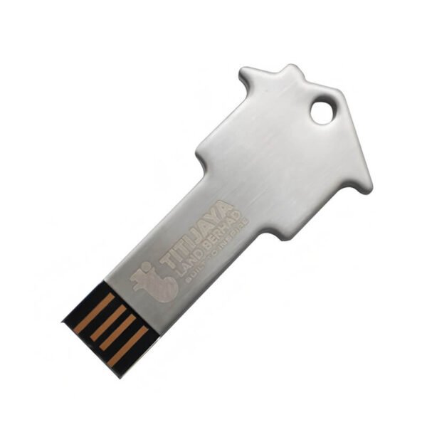 Metal House-shaped Key USB Flash Drive - Image 2
