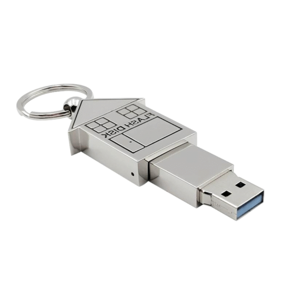 Metal House - shaped USB Flash Drive - Image 3