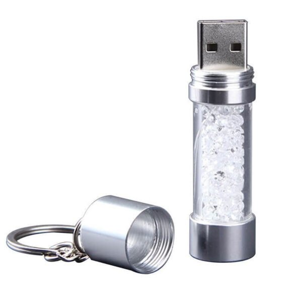 Cylindrical Crystal USB Flash Drive - Imagem 2