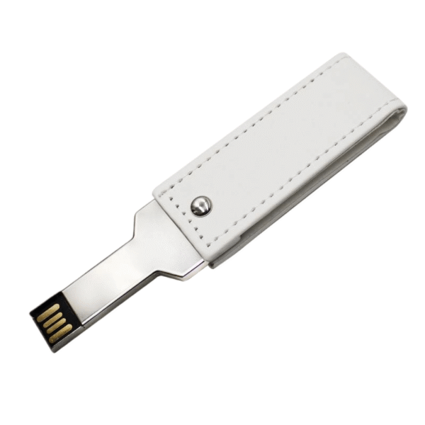 360° Rotating Key Leather Case USB Drive - Image 2