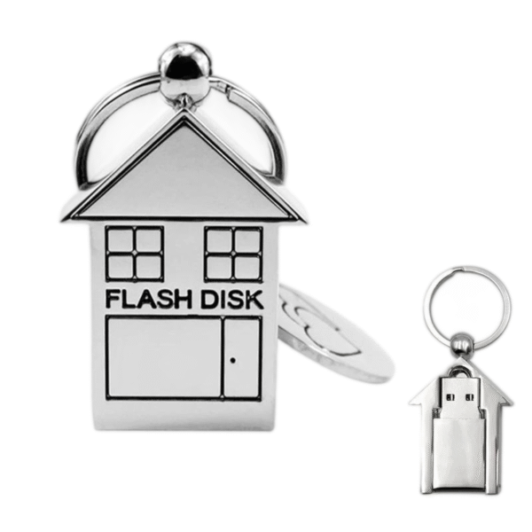 Metal House - shaped USB Flash Drive