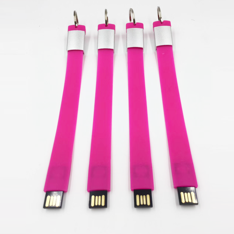 Pink Wristband USB Flash Drive