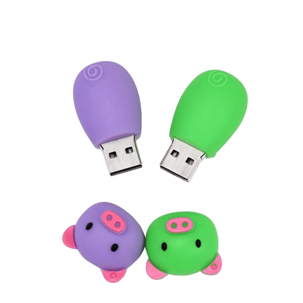 PVC Cartoon Pig USB Flash Drive - Image 3