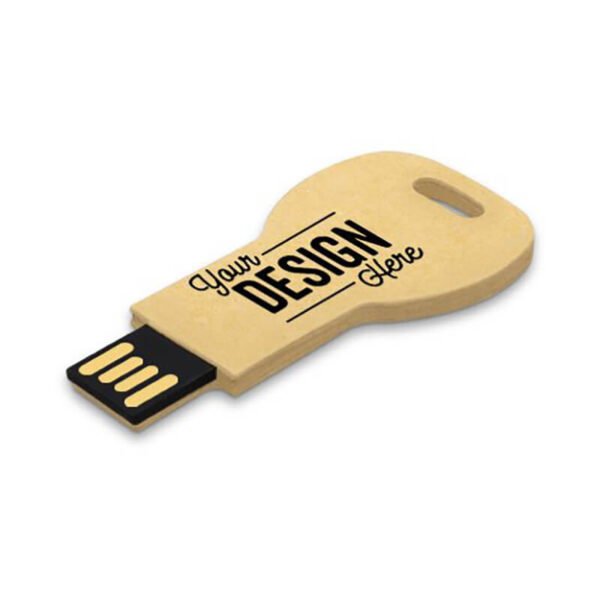 Recycled Paper Key USB Flash Drive - Image 2