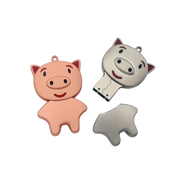 Metal Pig  shaped USB Flash Drive