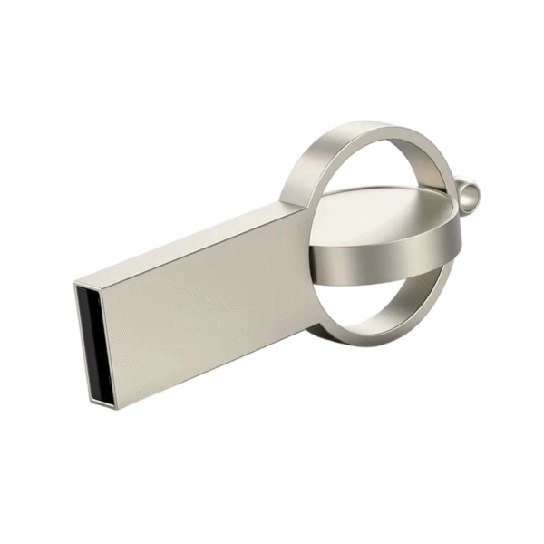 Metal Round Rotating USB Flash Drive - Image 3