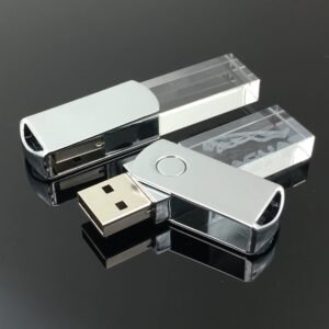 Rotating Acrylic LED USB Drive