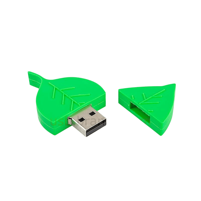 Soft Rubber Leaf USB Stick –
