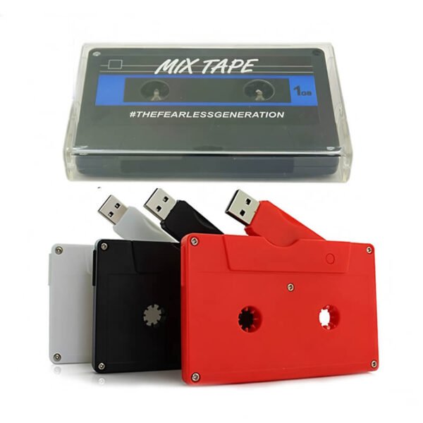 Transparent tape-shaped USB flash drives