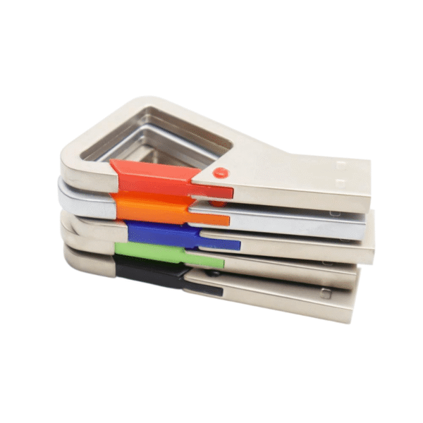 Triangle Metal Carabiner USB Drive - Image 2