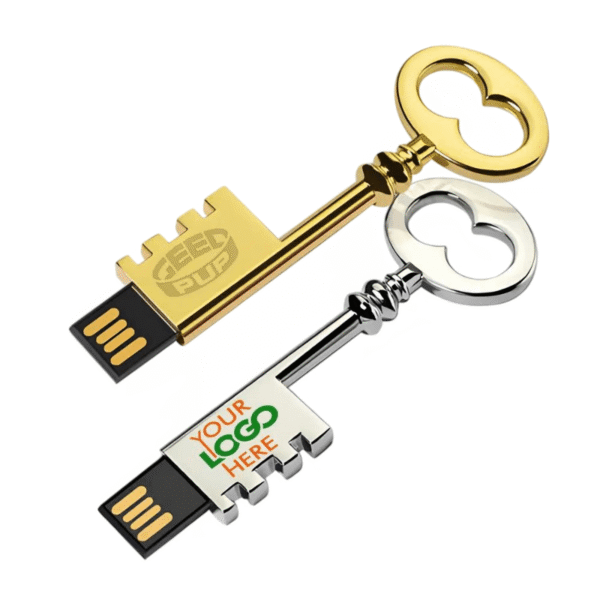 Metal Retro Key USB Flash Drive - Image 2