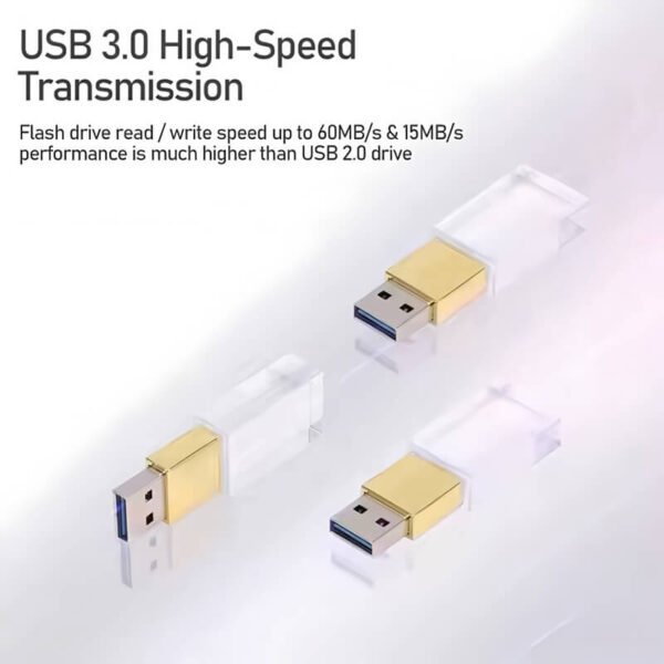 Golden Crystal USB Flash Drive - Image 3
