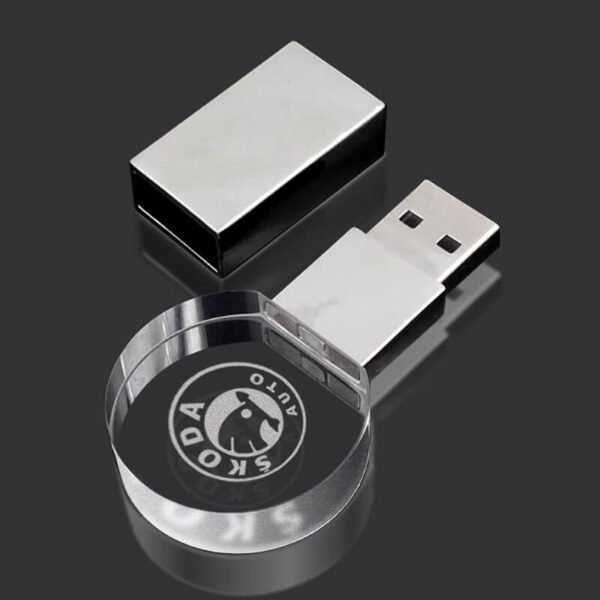 Round Crystal USB Flash Drive - Imagem 4
