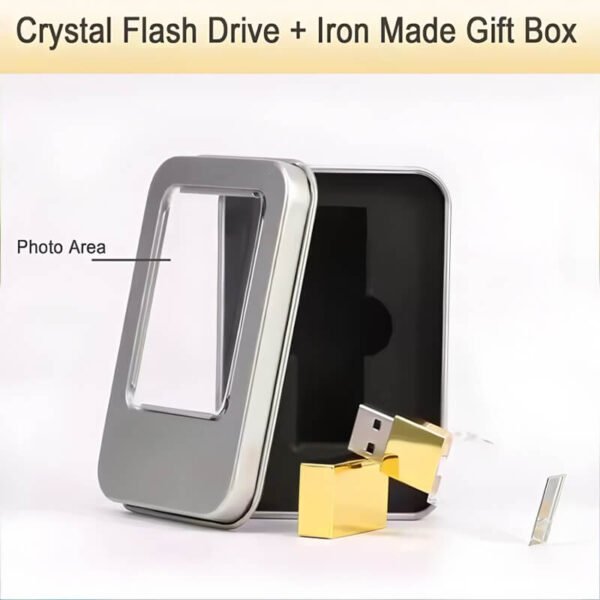 Golden Crystal USB Flash Drive - Image 4
