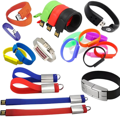 Slim Rubber USB Wristband Slim Rubber USB Wristband