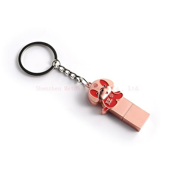 Memoria USB de metal con llavero grabado - llavero personalizado por encargo