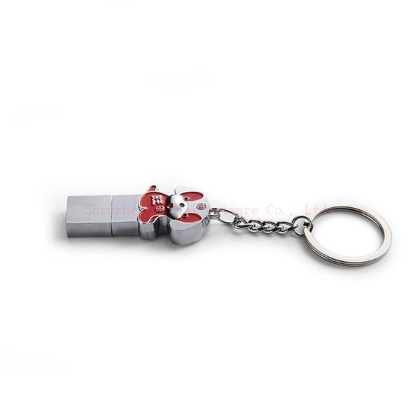 Memoria USB de metal con llavero grabado - llavero personalizado por encargo