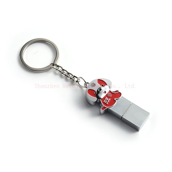 Memoria USB de metal con llavero grabado - llavero personalizado por encargo