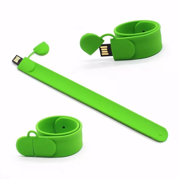 Slim Rubber USB Wristband Flash Drive - Image 2