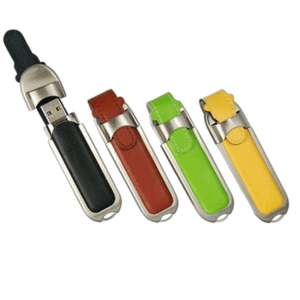 Steel Edge Leather Case USB Flash Drive - Image 2