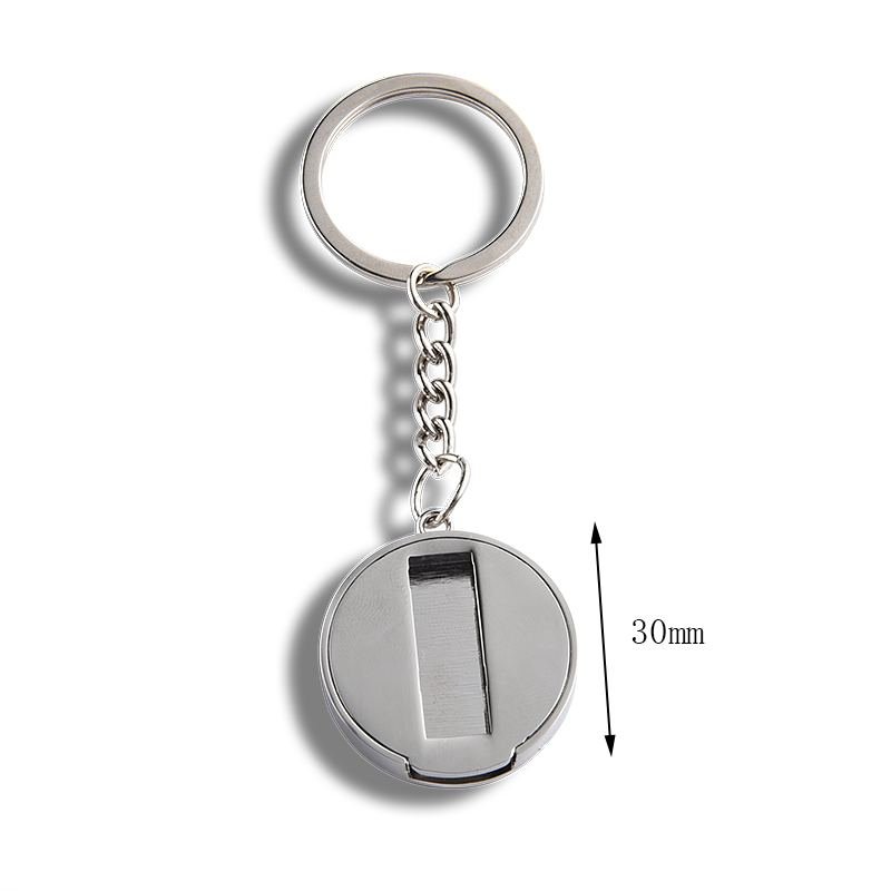 Memoria USB con llavero redonda tipo METONI - llavero personalizado por encargo