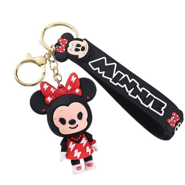 Cartoon Mickey And Minnie Mouse Keychain