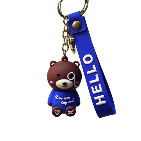 Cartoon Brown Bear Keychain - Image 3
