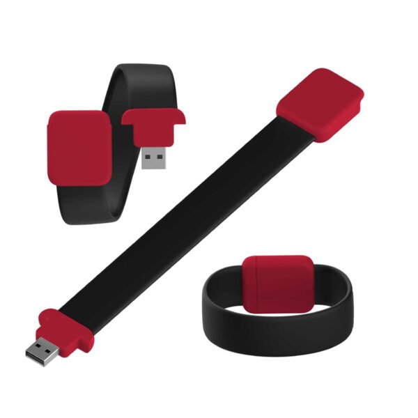 Wrist Strap USB Flash Drive with LED Logo - Image 4